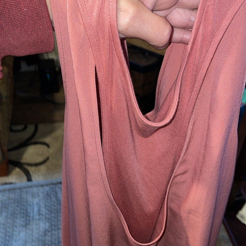 Ann Taylor Loft Lounge Double Layered Shirt. Racer Back. Size Large - Picture 8 of 8